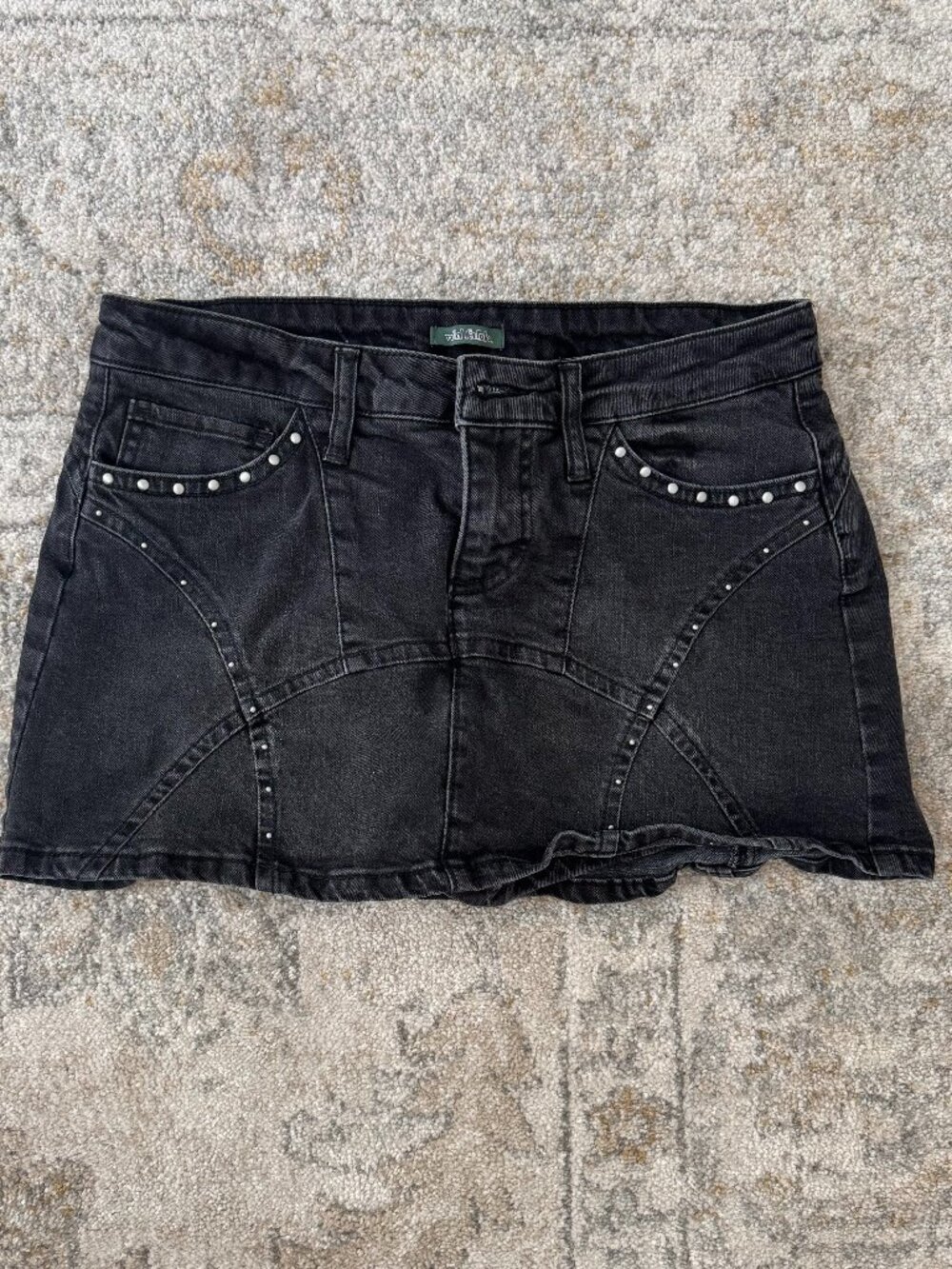 Studded Western Micro Mini Skort